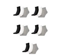 15 Paire Puma Unisexe Quart Chaussettes Baskets Gr. 35 - 49 Femme Homme
