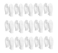 15 paires Glants de travail en coton doux, gants de travail en coton blanc pour hommes femmes servant, serveurs, chauffeurs, gants protection l'inspection des bijoux (petit)