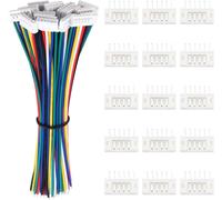 15 Paires JST 2.0 PH 6 Pin Connecteur,Micro JST PH 2.0 6-Broches Connecteur Plug Mâle avec Câble de 150mm 22AWG et Femelle