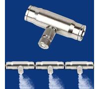 15 Paquets Buses de Brumisation en Laiton, Haute Pression Buse d'atomisation, Connecteur rapide interface 3/8", pour système de refroidissement extérieur (Size : Orifice 0.15mm)
