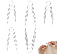 15 pcs Aiguilles Circulaires à Tricoter,Aiguilles à Tricoter Circulaire Double Pointes,Aiguille Circulaire Tricot en Acier Inoxydable 23 cm de Long pour Les Projets de Tricot,2mm/2.5mm/3mm/3.5mm/4mm
