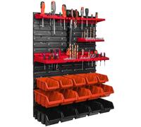 15 pcs. Boîtes, Étagère murale pour système de rangement 576 x 780 mm, Porte-out