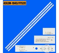 15 pcs For 5 TV LED Rétro-Éclairage bande pour 43Sl'autorisation 43Xfemelle LD-4348 JS-D-JP43DM-A81EC (80510) JS-D-JP43DM-B82EC (80510) E43DM1000 ""Nipseyteko®