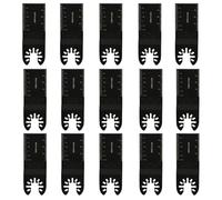 15 Pcs Lame Outil Multifonction, 34mm Lame Scie Oscillante, Lame de Scie Oscillante Multifonctions Universelle pour Outils Multifonction Oscillants Bois Plastique Accessoires