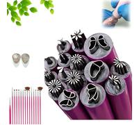 15 Pcs Nail Art Stamp Pen,Nail Stamp Pen Diy Nail Art Tools,Nail Stamping Plates,Nail Art Tools,Nail Art Sets,Nail Art Flower Stamp Pen,Nail Art Kit For Girls and Women (15pcs)