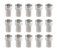 15 Pcs RG6 F-Type Twist-On Coaxial Cable RF Connector