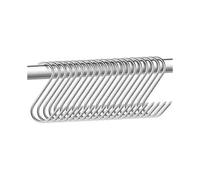 15 Pcs Stainless Steel Butcher Hooks 15cm Butcher Hooks S Shaped Hooks for Bathroom Bedroom Office Kitchen Shop Meat Working