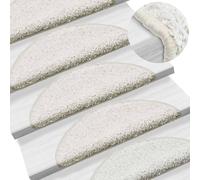 15 Pcs Tapis D'escalier Blanc 65 X 25 Cm