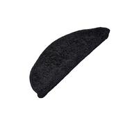 15 pcs Tapis d'escalier Noir 65 x 25 cm