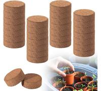 15 PCS Terreau de Coco, Terre de Coco Plante, Coco Compressé Terre de Coco, Sol Nutritif Bloc de Tourbe, Terre de rempotage pour Plantes d'intérieur, Améliore Rétention D'eau et Aération, 40 MM