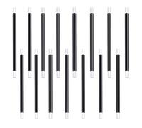 15 Pièce Baguettes de Magicien, Magicien Noir et Blanc Bâtons, Party Wand Jouet Joke Enfants Magique Prop Fun Baguette Magique en Plastique Noir, pour Assistant Sorcière Costume, Fournitures de Fête