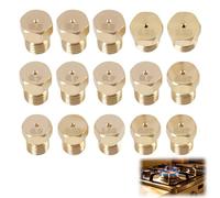 15 Pièces 0.5-1.02 mm Gicleurs Universels Gaz Butane pour Conversion GPL, Injecteur de Gaz Gicleur Bouteille Kit de Conversion, Gicleur Butane pour Gazinière, Cuisinière et Plaque de Cuisson