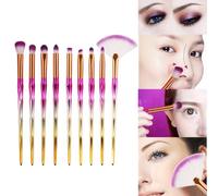 15 Pièces 3d Diamant En Forme D'éventail Poudre Ombre À Paupières Sourcil Maquillage Pinceaux Ensemble Kit Haute Qualité Multi-Usages Pinceaux Outil Pour Le Maquillage