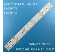 15 pieces 5TV Bande de rétroéclairage LED, SVJ320AK0, REV07, 6 LED, 150106, GD32D2000, Svj320ak0, rev08, 6 LED, 150403, svj320ag2, rev 2, 6 LED, 130307 ""Nipseyteko