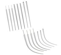 15 Pièces Aiguille Coniques Perçage Outil,Piercing Taper,Broches d'Insertion Coniques,14G/16G/18G/20GPerçage Outil Kit Assistant pour Oreille/Nez Lèvre Ventre Mamelon Langue Piercing Outil Changement