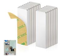 15 Pièces Aimant Autocollant, 30 x 10 x 2 mm, Aimants Néodyme, Rectangular Mini Aimants pour Tableau Magnétique, Réfrigérateur, Artisanat, Photos