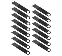 15 Pièces Allume-feu en Silex de Camping, Grattoir INOX Noir