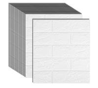 15 PièCes Auto-AdhéSif 3D Brique Autocollant Bricolage éTanche Mousse Papier Peint Chambre Cuisine Toit Plafond Fond Autocollants