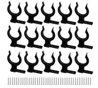 15 Pièces avec 45 Vis Clips pour Plinthes de Cuisine, Compatible avec Pieds de Cuisine de 32 à 42 mm, Fixation plinthe Cuisine, Clip plinthe, Fixation plinthes Support Clips, Montage Facile