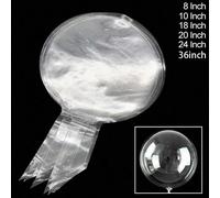 15 pièces Ballons bulles transparents Bobo de 8 à 36 pouces, ballons à air gonflables transparents pour mariage, anniversaire, fête, rentrée scolaire, Saint-Valentin 15 pièces 8 pouces,15 pièces 10 po