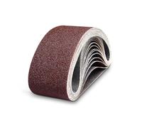 15 Pièces Bande Abrasive 75 x 457 mm, Bandes Abrasives Mixte (3 x Grains 80/120/150/240/320) Ensemble de Bandes Abrasives, pour Ponceuses à Bande