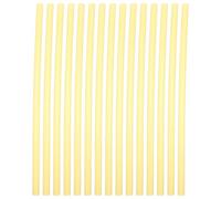 15 Pièces Bâton de Colle Thermofusible Jaune Transparent Eva