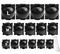 15 Pièces Boîte de Greffage de Plantes, Dispositif d'Enracinement Plantes Propagation Haute Pression Ball Botany Root Controller Plantes pour Jardin Croissance Elevage Greffe (Noir)