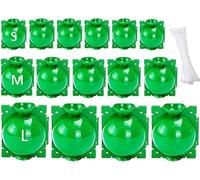15 Pièces Boîte de Greffage de Plantes, Dispositif d'Enracinement Plantes Propagation Haute Pression Ball Botany Root Controller Plantes pour Jardin Croissance Elevage Greffe (Vert)