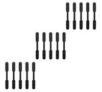 15 pièces Boucle D’Extension Réglable pour Masque, Antidérapante, noire | Plastique et Silicone, Points Sphériques Internes, Trois Positions, pour Port Prolongé au Travail, en Déplacement