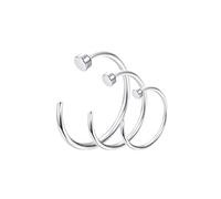 15 pièces boucles d'oreilles en acier inoxydable nez cerceau anneau bijoux de corps Piercing femmes hommes avec dessus plat 22G 20G 18G 6Mm/8Mm/10Mm Design de mode