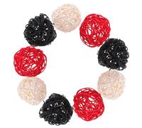 15 Pièces Boules Décoratives en Rotin 5cm Faites Main