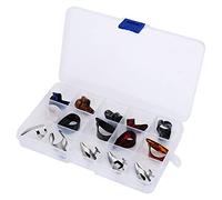 15 Pièces Bricolage Pouce Index Doigt Pics Protecteur Accessoire avec Boîte de Rangement pour Guitare Vous Pouvez Personnaliser l'ajustement comme Vous le Souhaitez