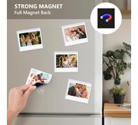 15 Pièces Cadres Photo Magnétiques Pour Films Instax Wide,3,5 X 4,25¿ Pochettes Photo Pour Polaroid Now/600/Onestep+,Support Photo Pour Appareils Photo Fujifilm Wide 400/300/Evo - Blanc