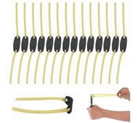 15 Pièces Caoutchouc de Fronde, Élastique de Fronde en Latex Naturel hautement élastique, Jeux de Tir Remplacement de Fronde en Caoutchouc, Caoutchoucs de Fronde de Sport réglables