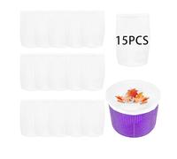 15 pièces Chaussette Skimmer pour Piscine - Chaussette pour Skimmer Prefiltre Skimmer Réutilisable en Nylon Élastique à Maillage Ultra-Fin, Chaussette Skimmer Piscine Filtre pour Panier Skimmer (Conv
