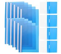 15 Pièces Classeur de Documents A4 Bleu en PP Plastique | Organisation du Bureau, Protection des Feuilles, Rigide et Peu Déformable, pour Rapports, Journaux, Albums
