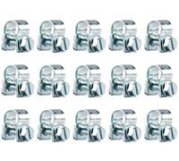 15 Pièces Collier de Serrage Acier Galvanisé 7-9mm Colliers Serrage Collier Durite Réglables pour Pince Collier Echappement Tuyau de Carburant