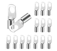 15 Pièces Cosses Tubulaires 16mm² M8, Cosses Annulaires en Cuivre Étamé - Cosse à Sertir Haute Qualité pour Connexions Électriques Durables et Résistantes