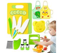 15 Pièces Couteau pour e-nfants, Ensemble De Couteaux À Découper pour e-nfants, Ensemble De Couteaux pour e-nfants À Partir De 2 Ans pour Découper Les Fruits Et Légumes À Cuire