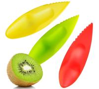 15 Pieces Cuillère Kiwi,Fruit Peeler Cutter,Plastique Kiwi Splitterie,Kiwi Eplucheur,Cuillère À Fruits,Cuillère Pour Kiwis,Pommes,Pamplemousses,Gadget Cuisine (Trois couleurs)