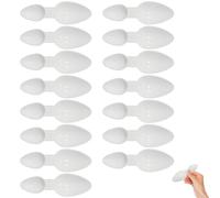 15 Pièces Cuillères en Plastique Double Faces, 2,5 ml/5 mlcuillère à médicaments, Mini cuillère pour Protéines, Lait, Café, Poudre à Laver, Liquides, Ustensiles de Cuisine Précis (Blanc)