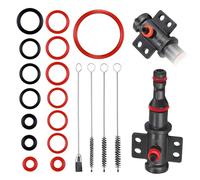 15 pièces de joints toriques, assortiment de joints toriques pour machines à café Saeco Philips, pièces de rechange, brosse de nettoyage incluse, compatible avec soupape de support, soupape à vapeur