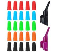 15 Pièces Doigtiers En Silicone, 2 Pièces Doigtiers À Coudre En Plastique, Protection Des Doigts, Doigtiers Anti-Coupure, Doigtiers Isolés Antidérapants, Doigtiers À Coudre