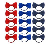 15 Pièces Élastiques À Cheveux Avec Nœud, Élastiques À Cheveux Avec Nœud, Élastiques À Cheveux Unis Avec Bande Élastique, Décoration D'Élastique À Cheveux Simple