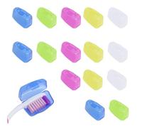 15 Pièces Etuis de Protection pour Tête de Brosse à Dents, Protege Brosse a Dent Portable Capuchons de Brosse à Dents Plastique de qualité Alimentaire pour Voyage Maison Hôtel Camping école Famille