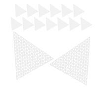 15 Pièces Feuille de Canevas Triangulaire en Plastique Blanc | Maille Lisse sans Bavure, Aide à Maintenir les Points Droits, pour Débutants et Cours de Loisirs Créatifs
