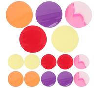 15 Pièces Film Couleur Projecteur Adhésif PVC Rond 50mm | Lumière Douce, de L’éblouissement, Usage Bureau et Chevet, Décor Saisonnier Moderne