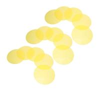 15 Pièces Film Diffuseur de Lumière Pet Jaune Auto-adhésif | Correction Chaude, Pose Repositionnable sans Trace, pour Salle à Manger et Salon, Format Rond