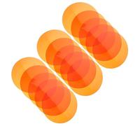 15 Pièces Film Filtre Orange Pet Rond pour Lampe de Table et Rail | Application Amovible, Pose Rapide, Lumière Adoucie, Ambiance Plus Chaude, pour Studios Photo et Tournage Vidéo