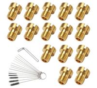 15 Pièces Gicleur Carburateur M4 pour Dellorto Multiple Taille,40 44 46 48 50 52 54 56 58 60 65 70 75 80 85 Carburateur Principal Jet Set für Dellorto, Bing, GY6, Hercules Prima, Puch,Zündapp, PWK